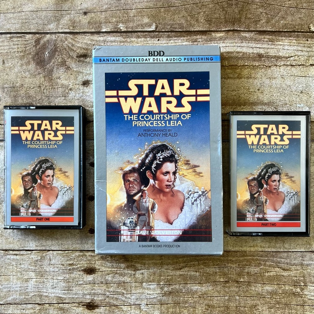 Star Wars The Courtship of Princess Leia Audio Cassette Tape 1994 Dave Wolverton